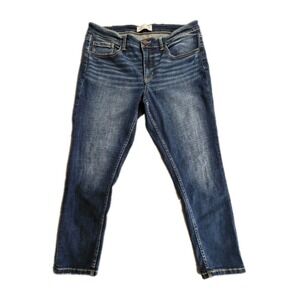BKE Payton Universal Fit Mid Rise Ankle Skinny Size 34x25.5 Dark Wash Classic
